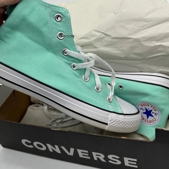 Converse Shoes Unisex Mens 7.5 Womens 9 Mint‎ Chuck Taylor All Star 164396F NEW - Picture 2 of 8